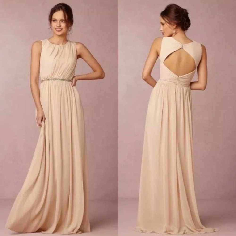Jenny Yoo for Anthropologie: Eloise Bridesmaids Dress, Sandy Peach: Size 0